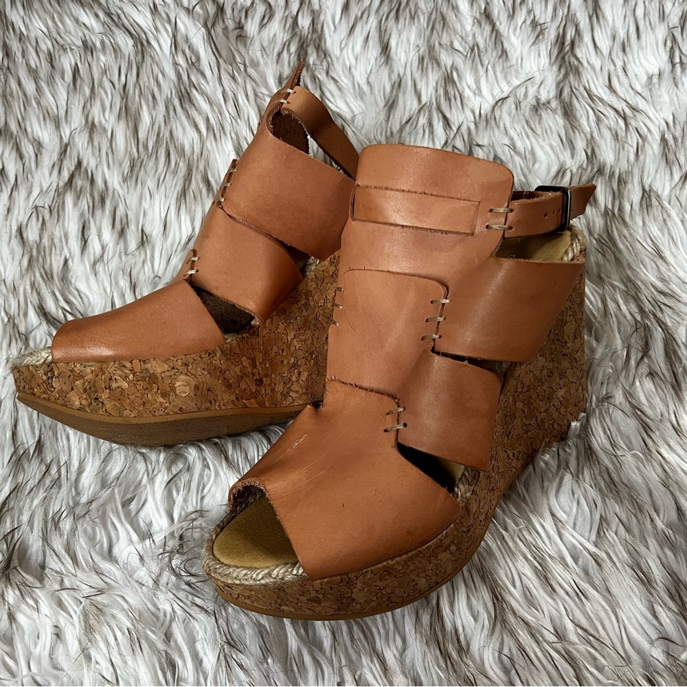 Free People Cork Wedges Size 39